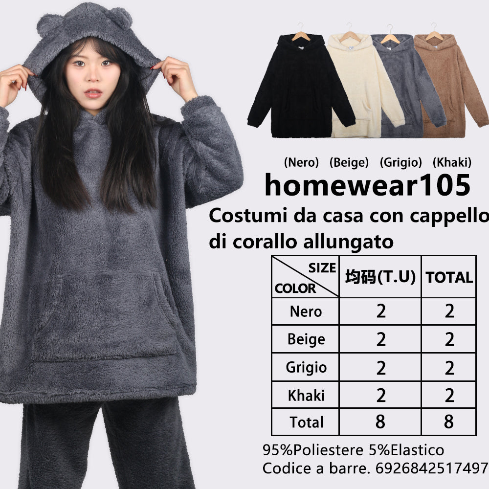 Homewear in Pile Corallo