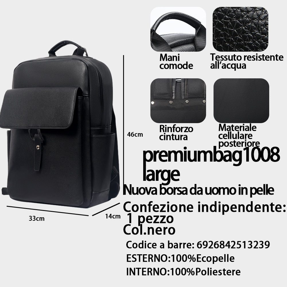 Zaino in Pelle da Uomo