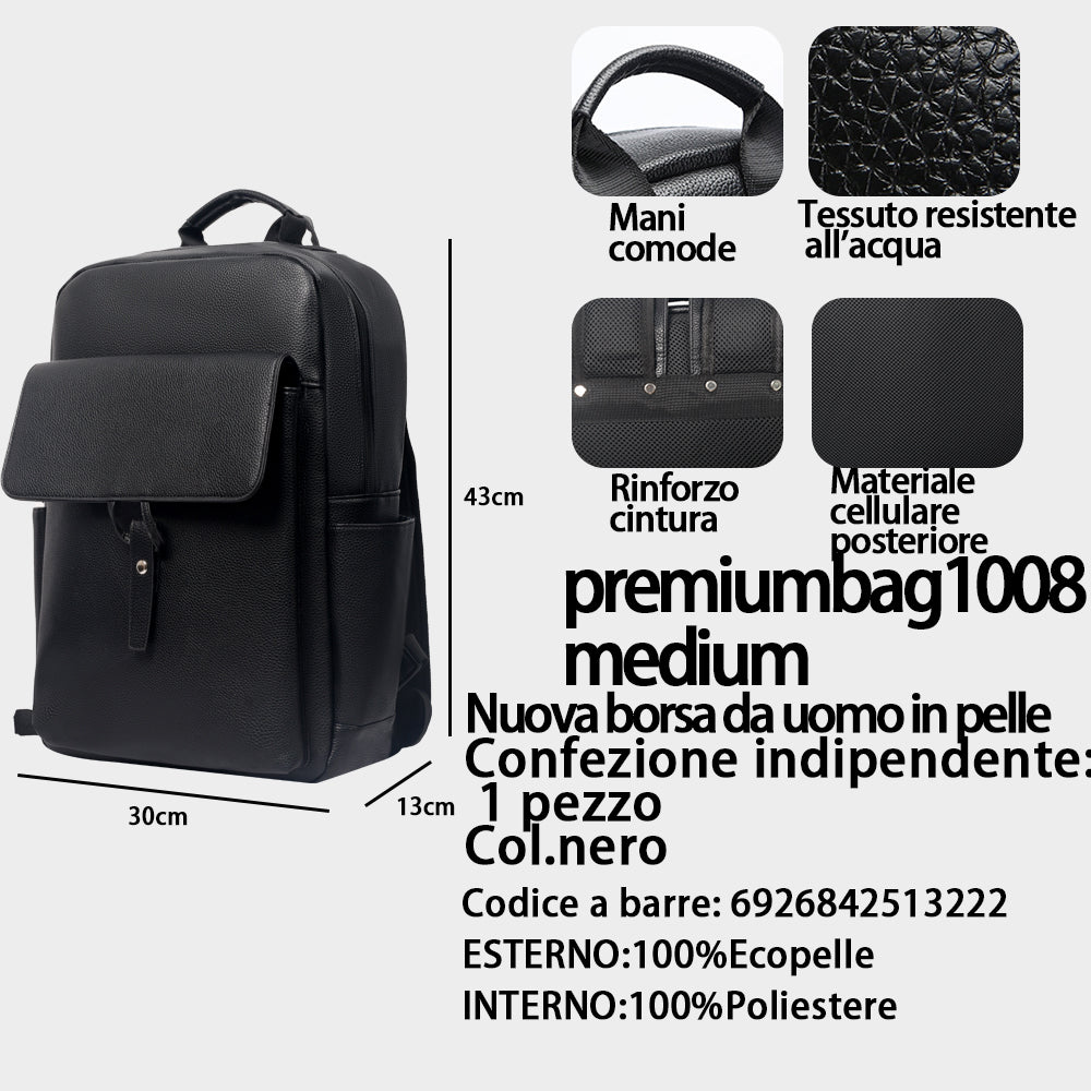 Zaino in Pelle da Uomo