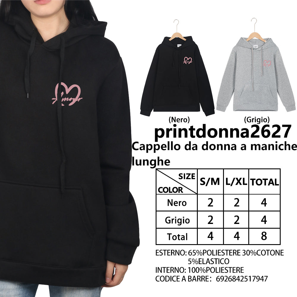 Maglia Manica Lunga a Stampa da Donna